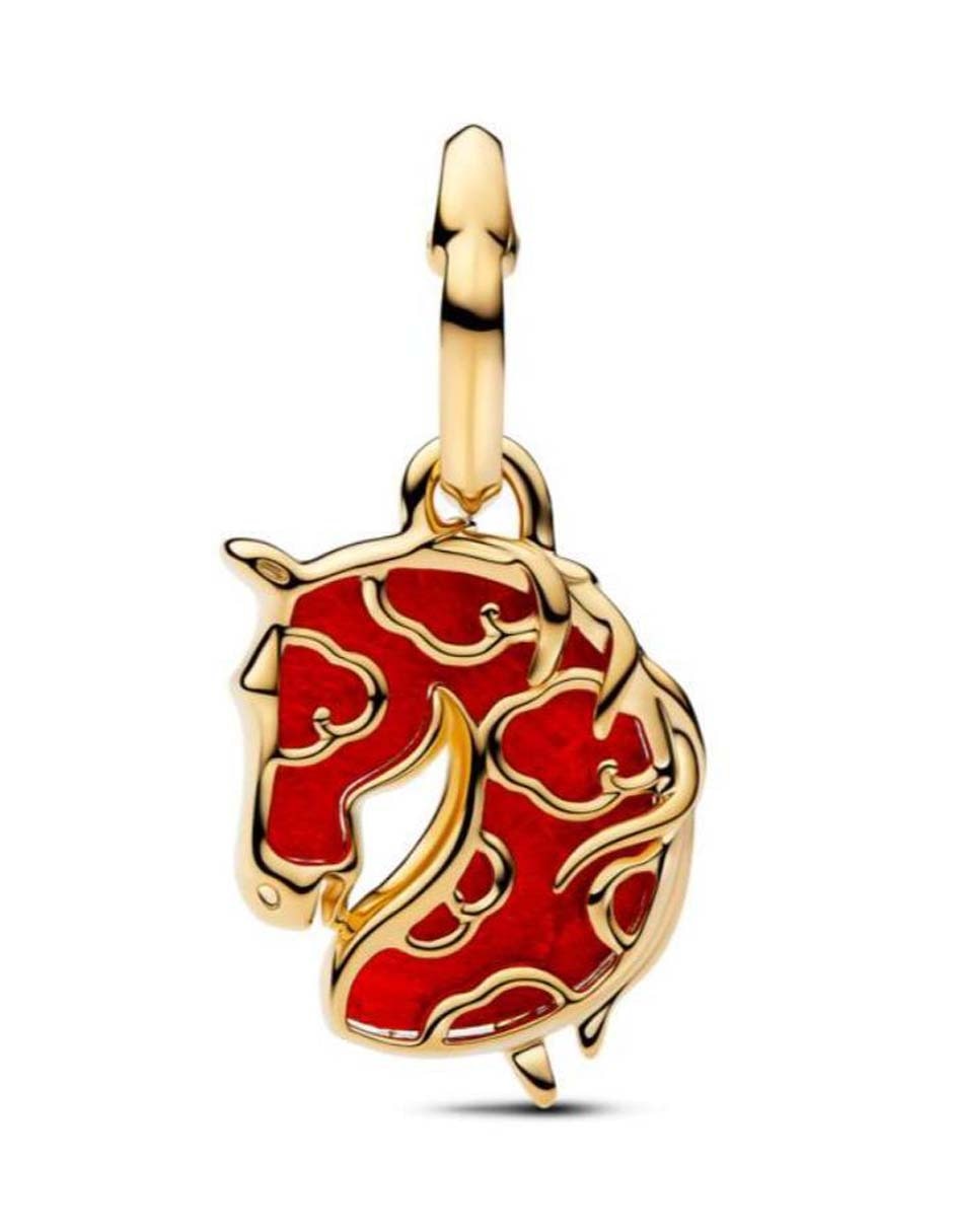 Charm de caballo Moments de plata P 925 murano 4