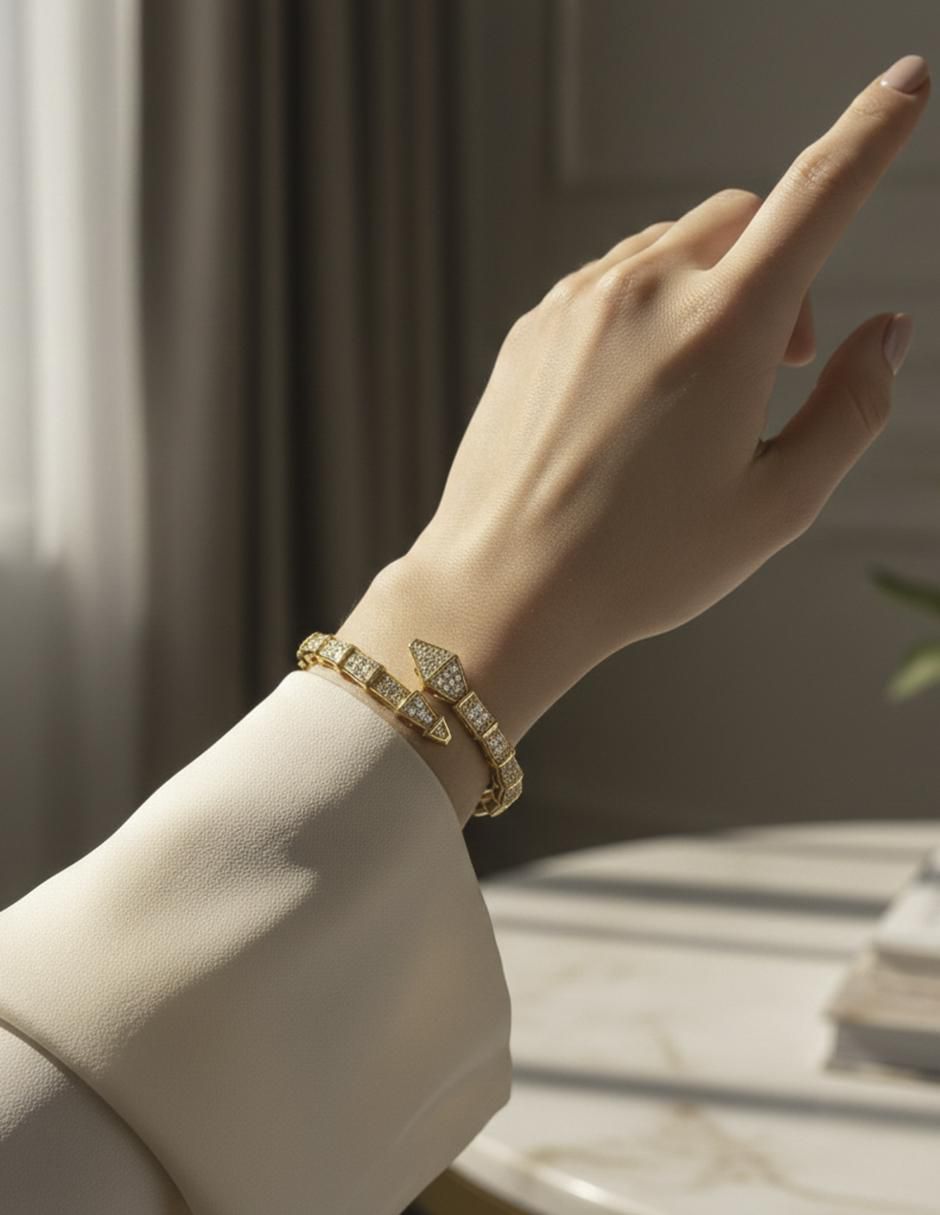 Pulsera de oro laminado 8 K 4