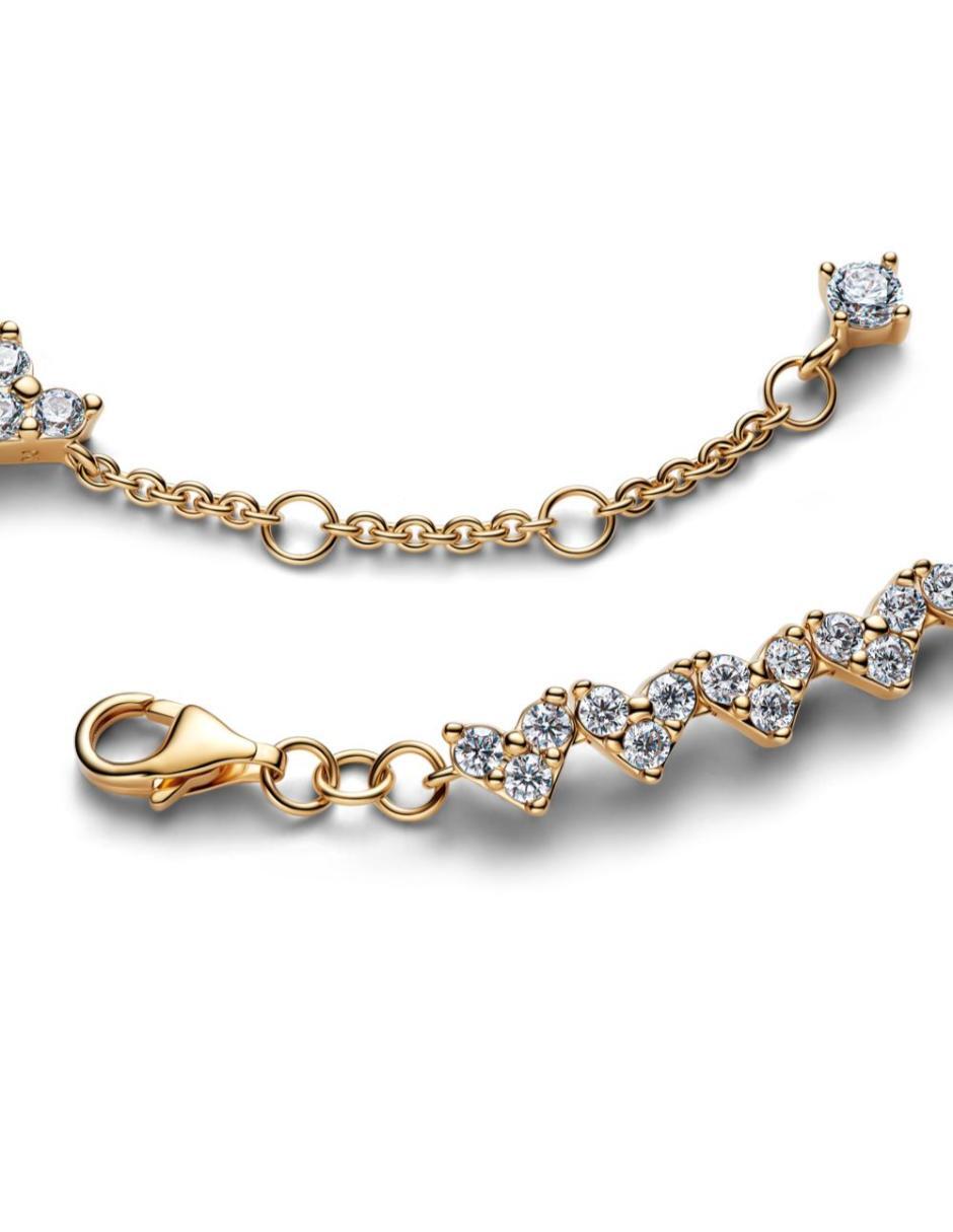 Brazalete de plata P 925 Timeless con acabado baño de oro 2