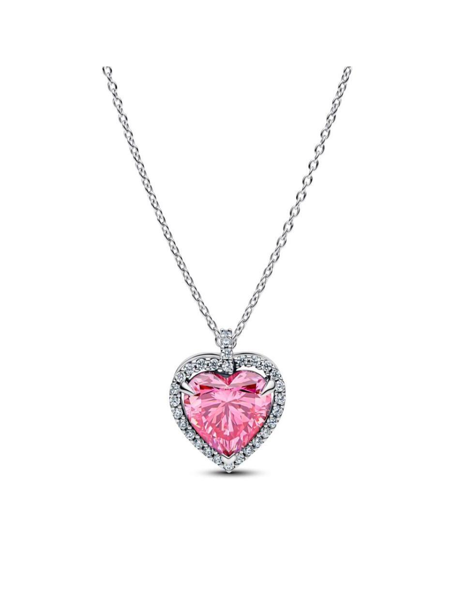 Collar con dije de corazón Timeless de plata P 925 1