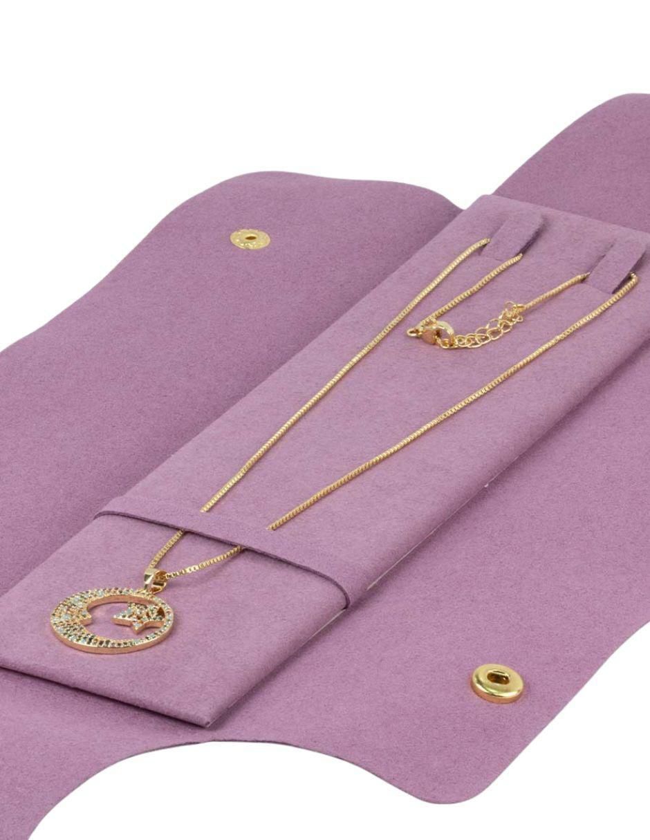 Collar con dije de luna Talía 18 K 3