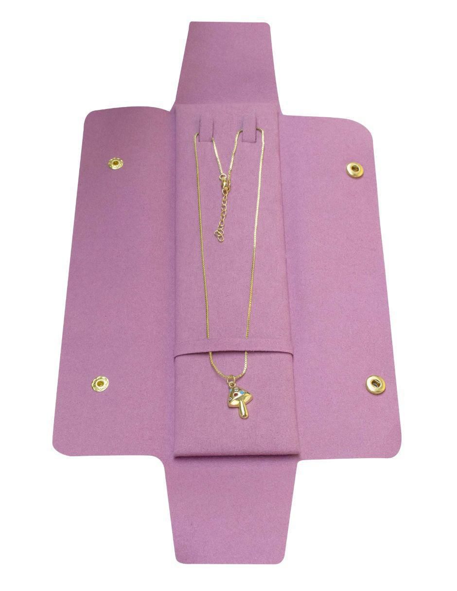 Collar con dije de hongo Myra 18 K 4