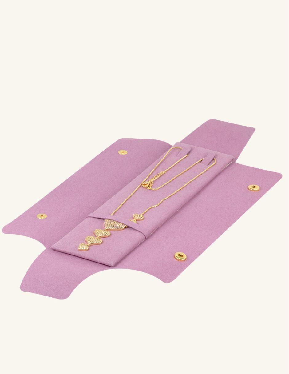 Collar con dije de corazón Cascada 18 K 5