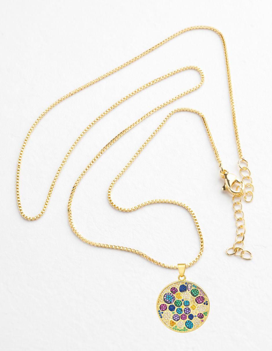 Collar con dije circular Chromia 18 K 5