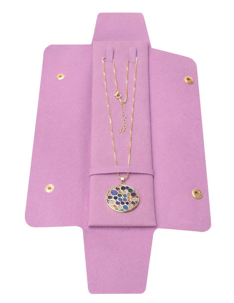 Collar con dije circular Chromia 18 K 7