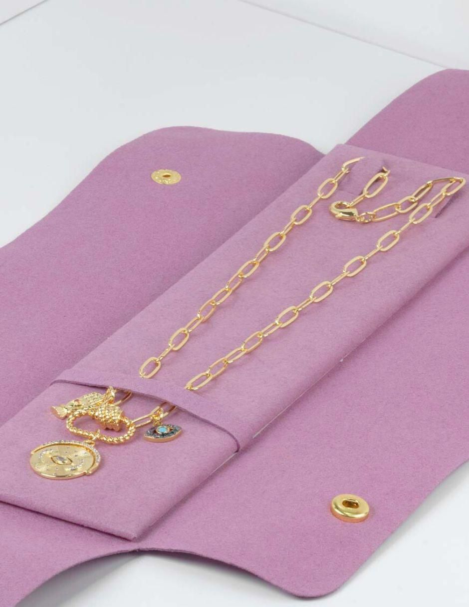 Collar con dije circular Auralis 18 K 6