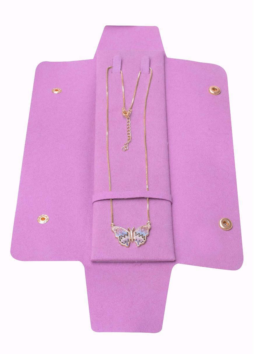 Collar con dije de mariposa Alaria 18 K 7