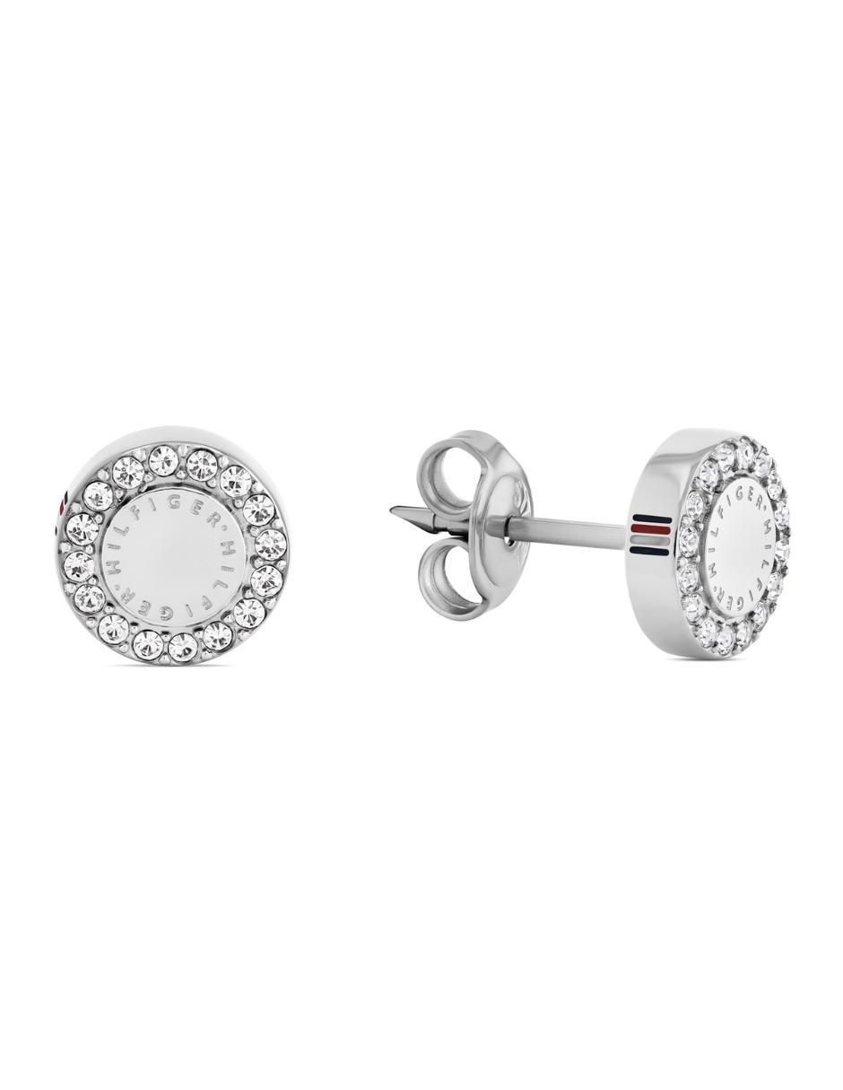 Broqueles Mini Crystals con acabado plateado Broqueles Mini Crystals con acabado plateado