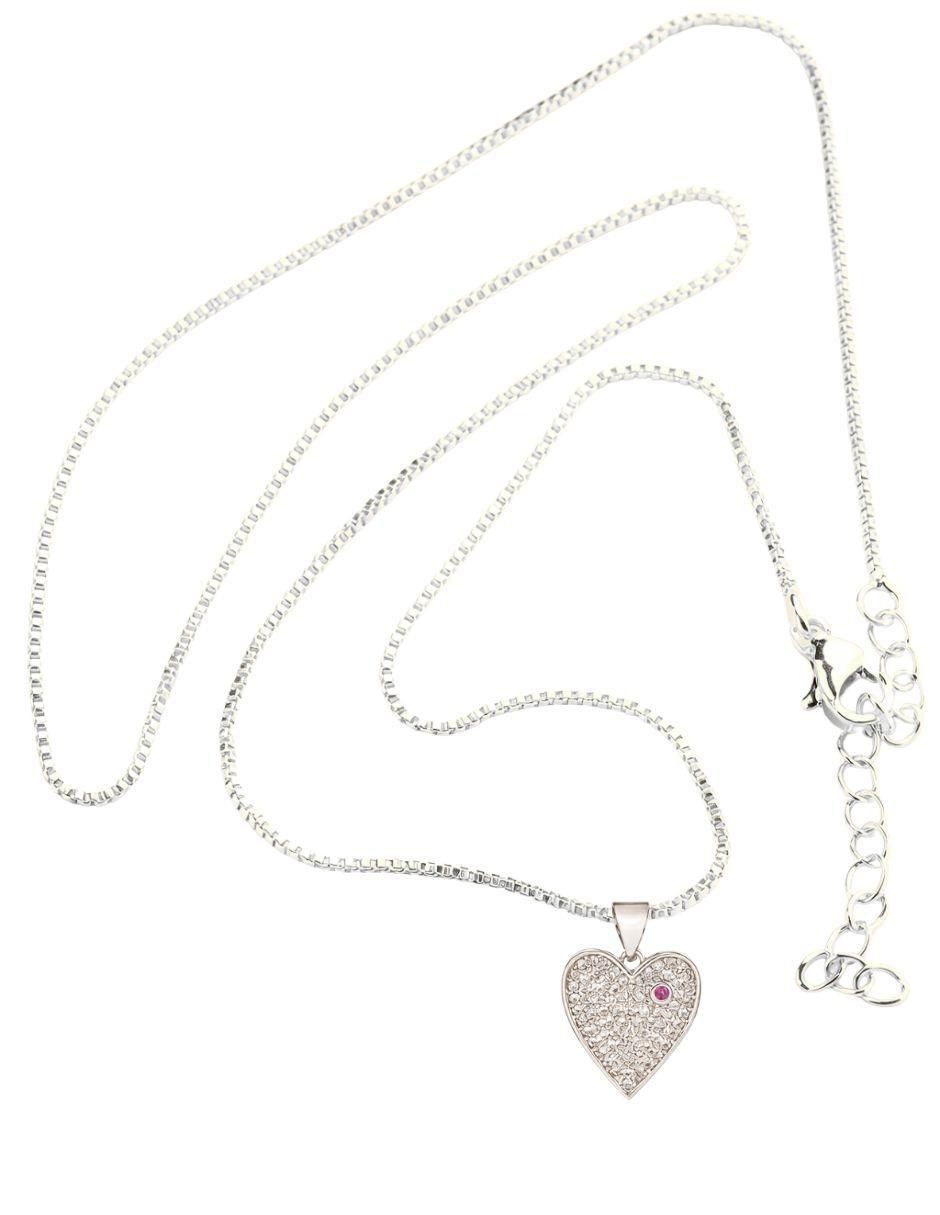 Collar con dije de corazón 6