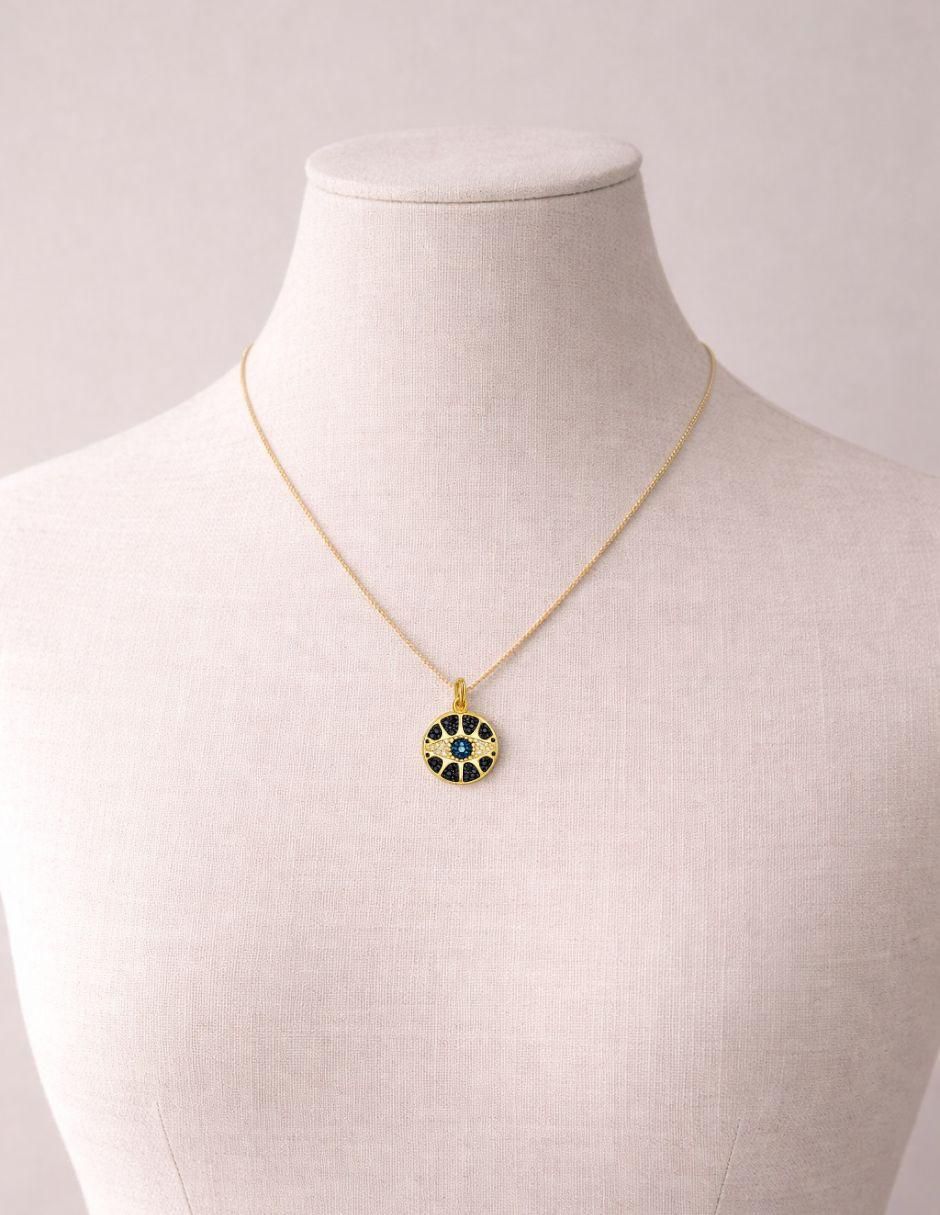 Collar con dije Vortéx con acabado baño de oro 18 K 4