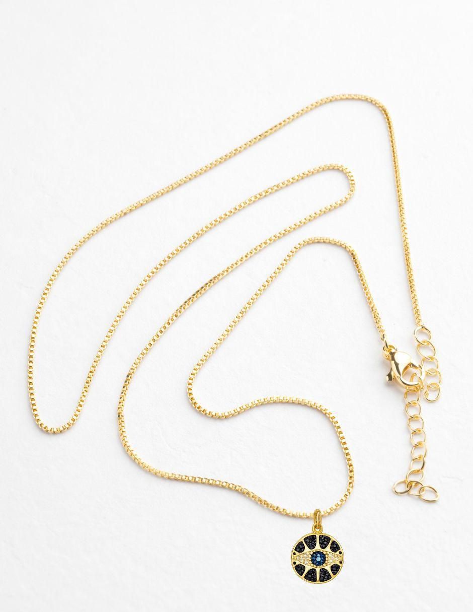Collar con dije Vortéx con acabado baño de oro 18 K 6