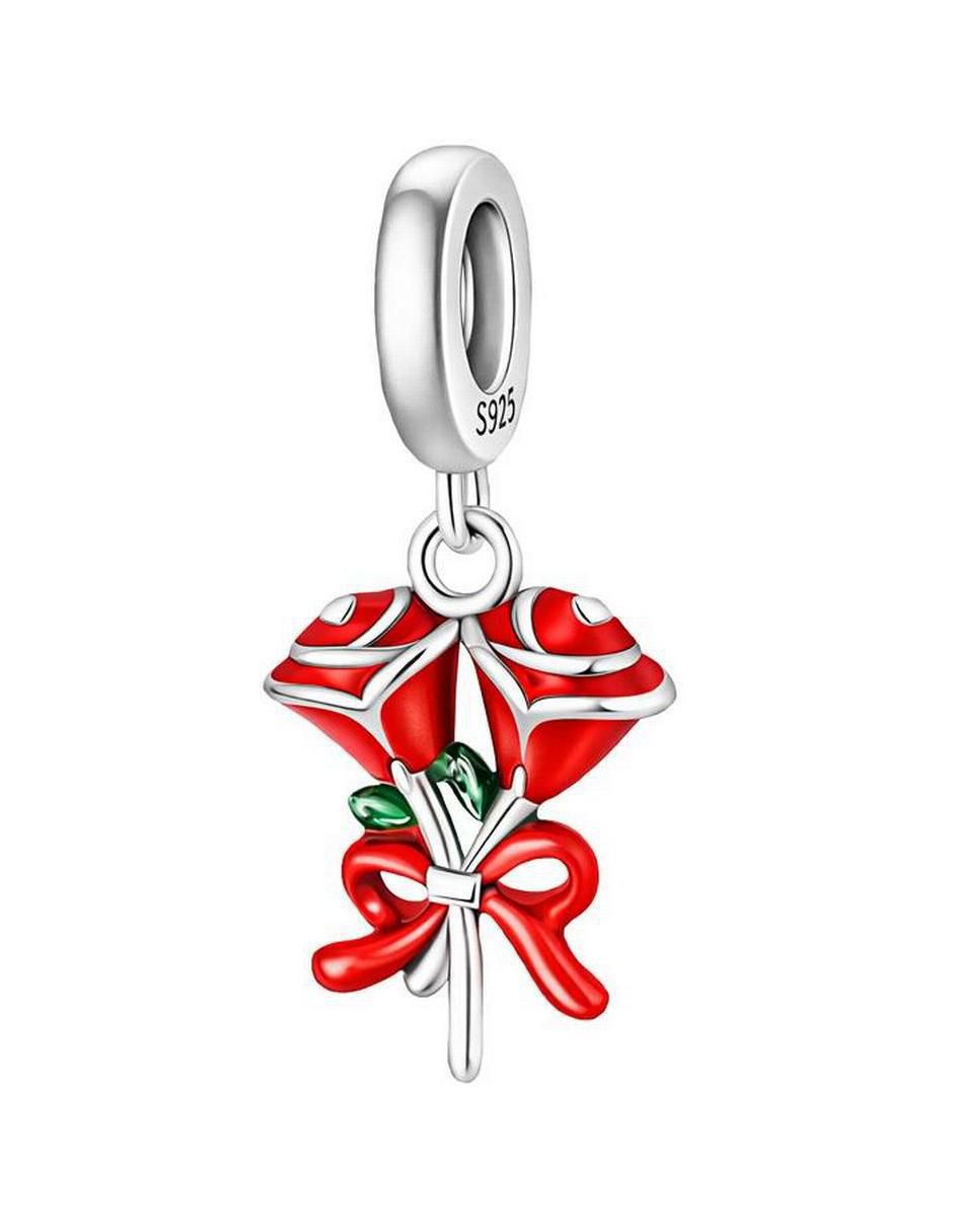 Charm San Valentín Rosas de plata p 925