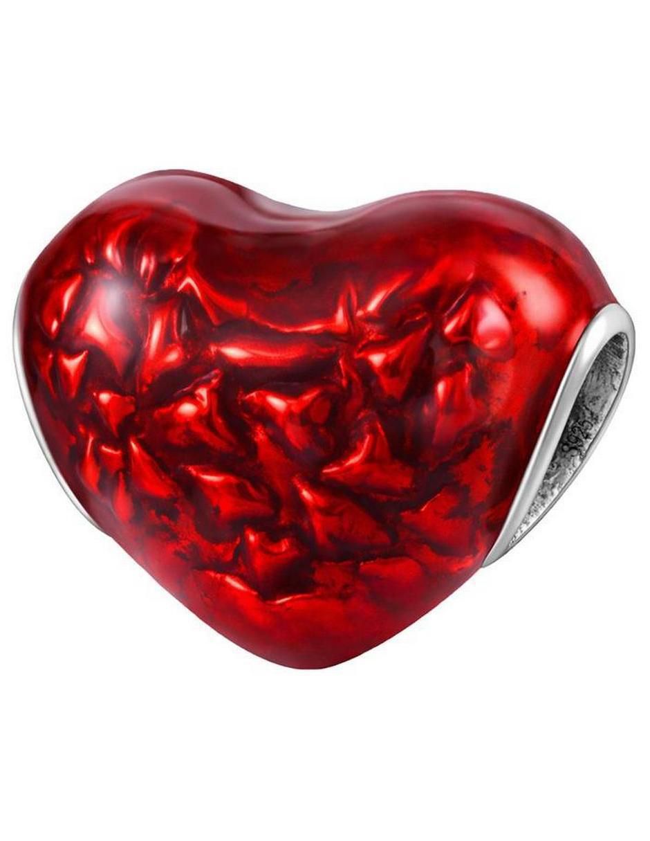 Charm de corazón San Valentín de plata P 925