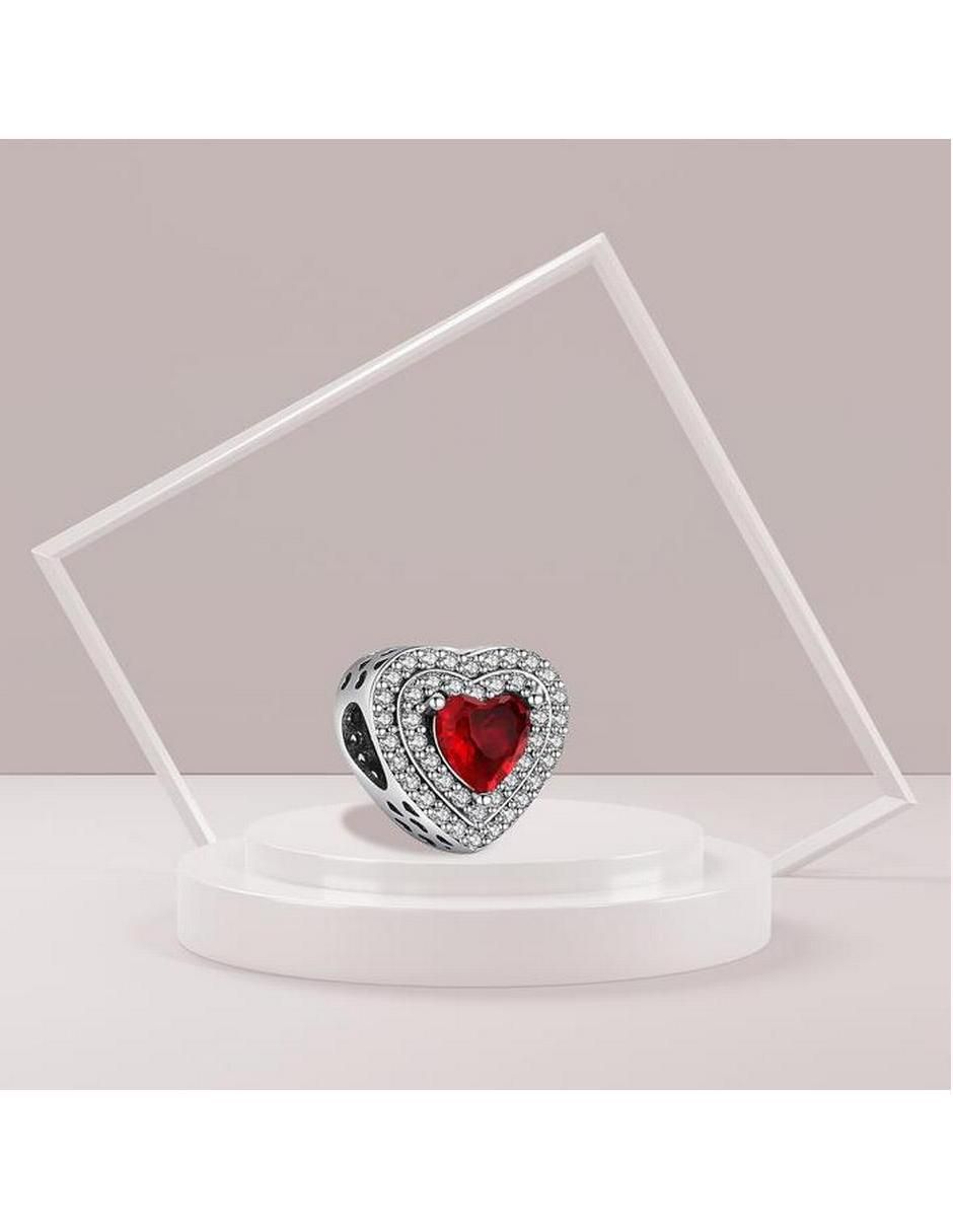 Charm de corazón San Valentín de plata P 925 2