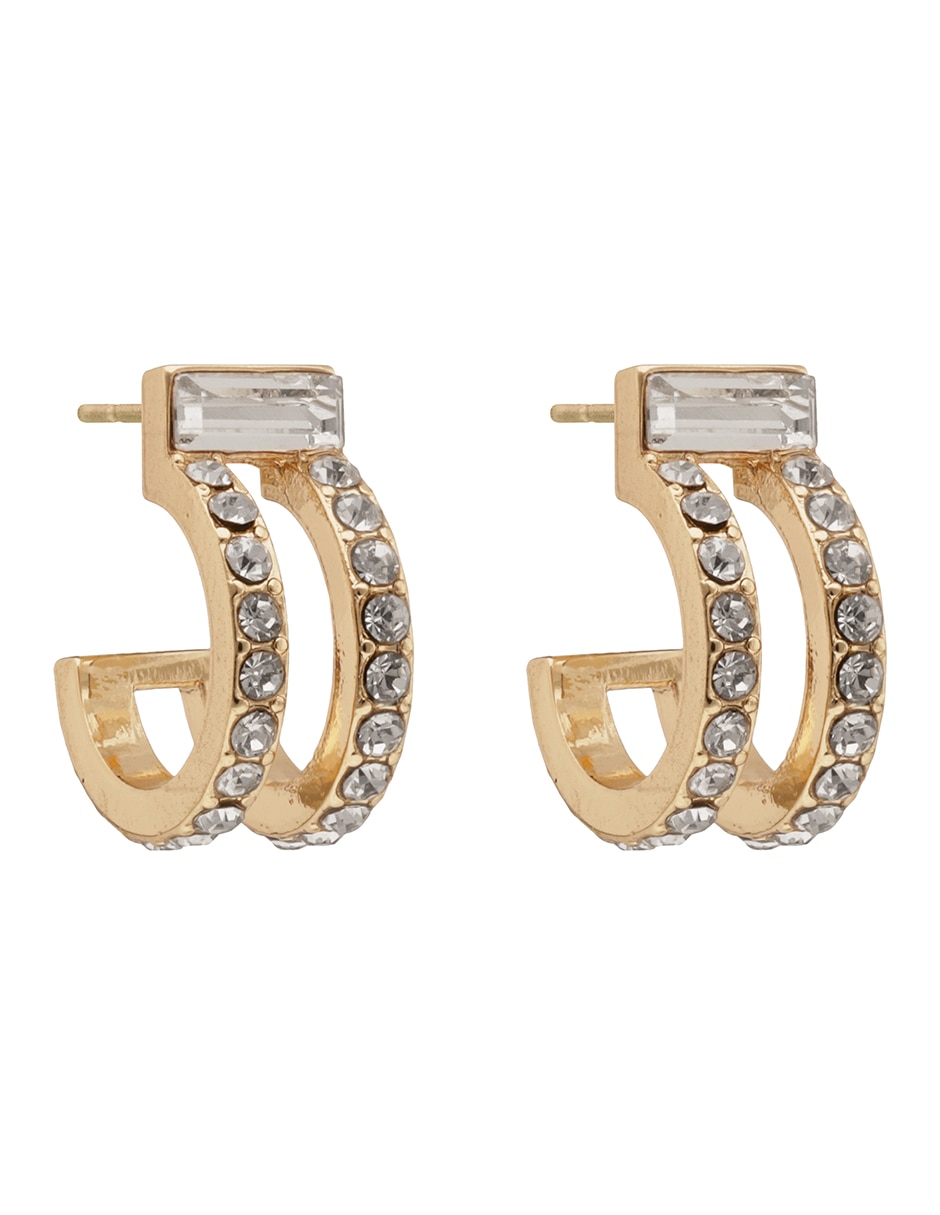 Arracadas Juna con acabado pavé 2