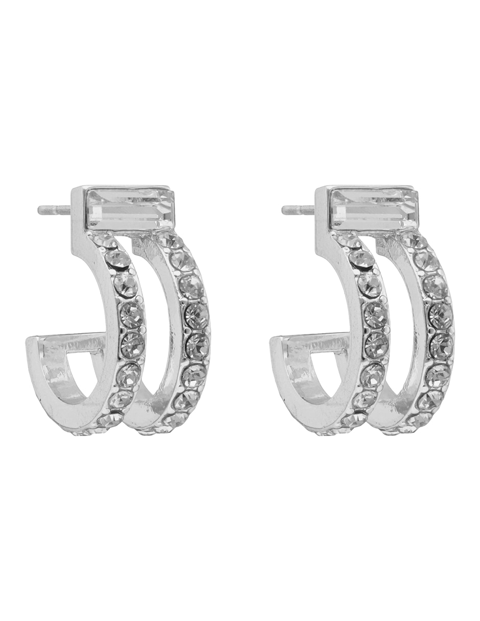 Arracadas Juna con acabado pavé 2