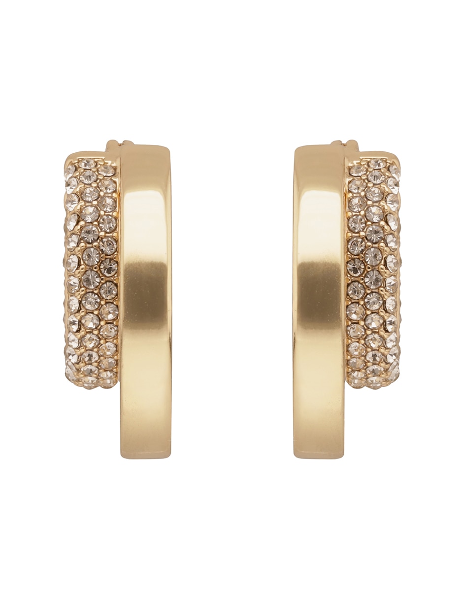 Arracadas Lillie con acabado pavé