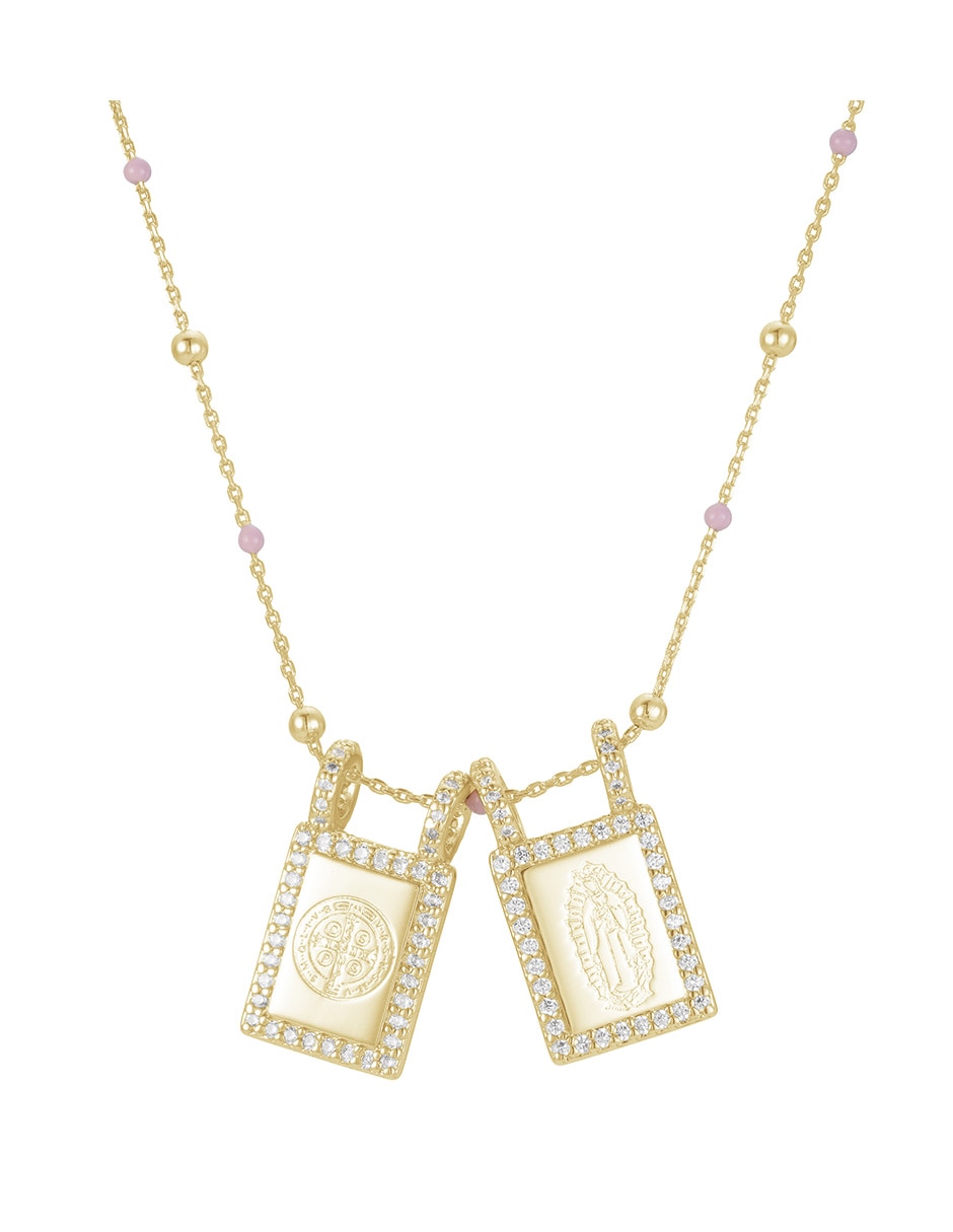 Collar rectangular 14 K