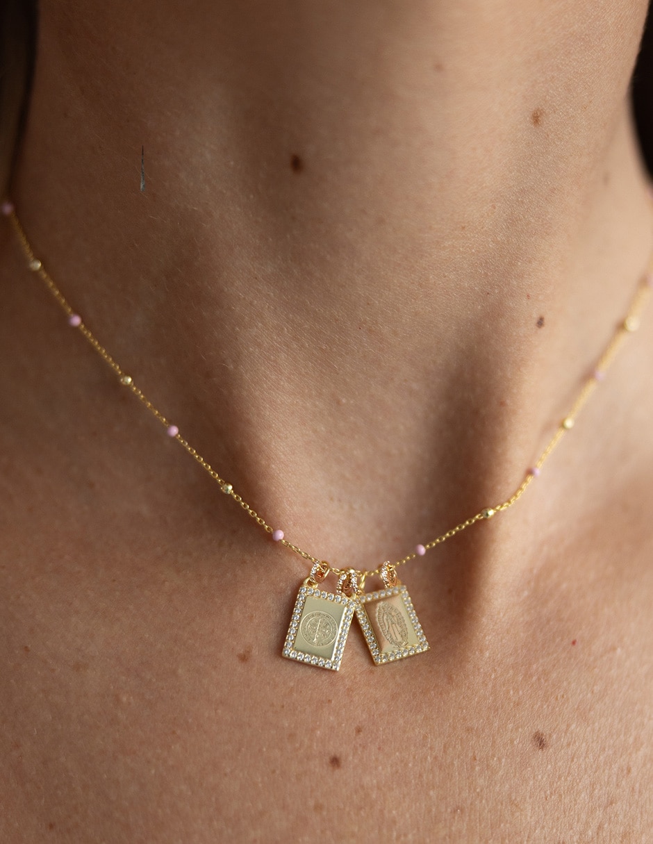 Collar rectangular 14 K 3