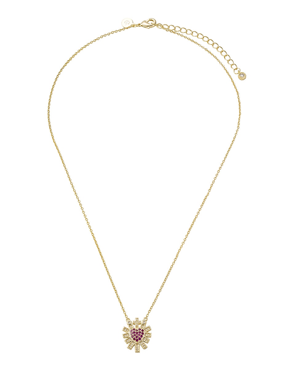 Collar de corazón 14 K 2