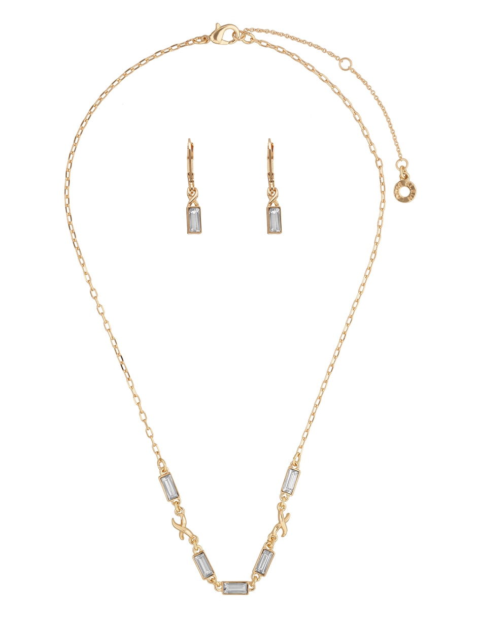 Aretes y collar Coral Gable 2