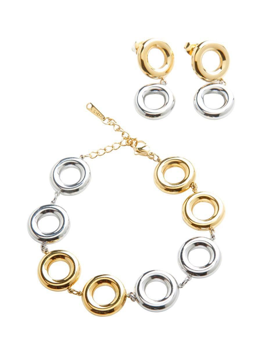 Aretes y pulsera Órbita