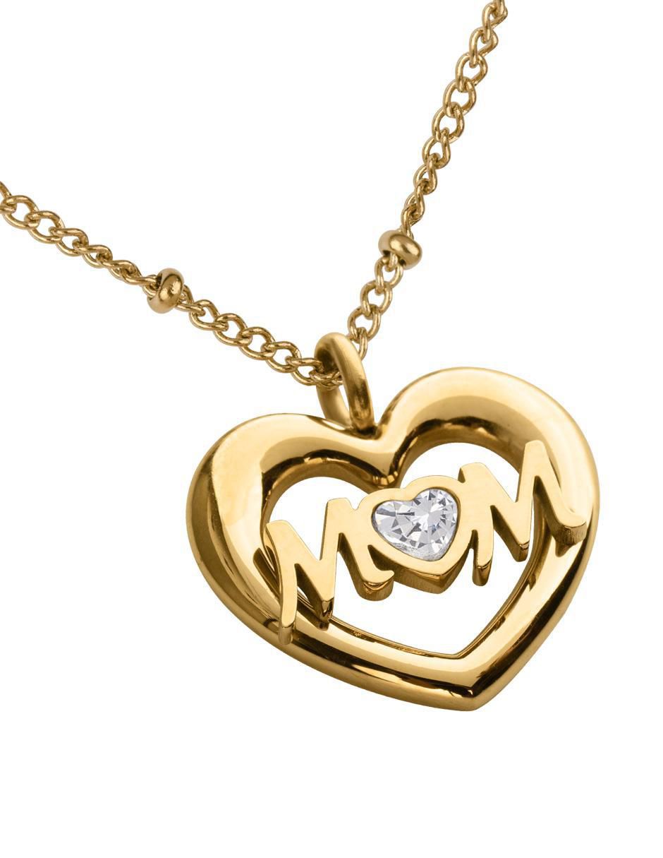 Collar de corazón Mavi de 18 K 4