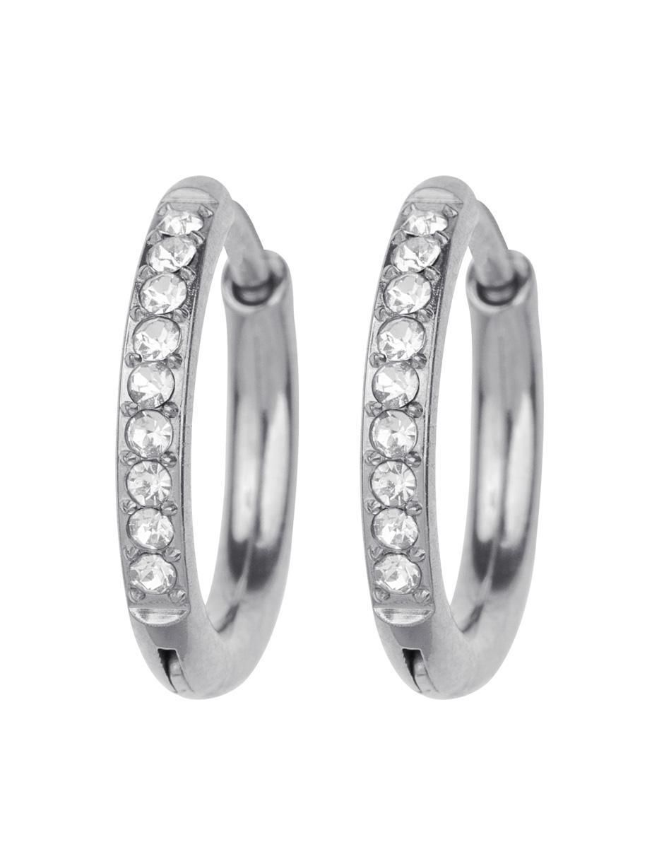 Arracadas "de (si aplica)" corazón no aplica luckyly zaya "de" acero inoxidable 14 k "con acabado" baño de oro zirconia cúbica