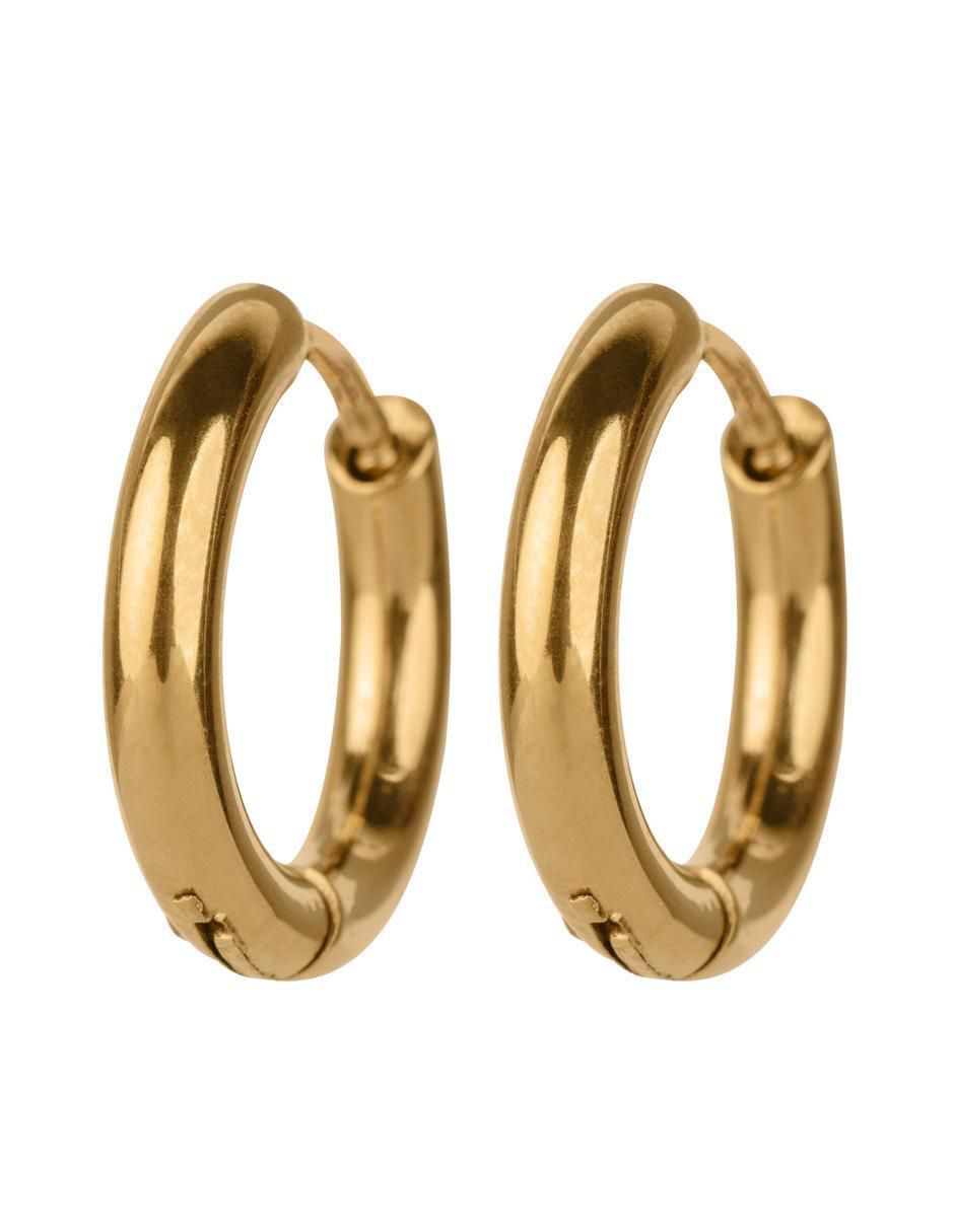 Set de aretes Caty con acabado baño de oro 14 K zirconia cúbica 4