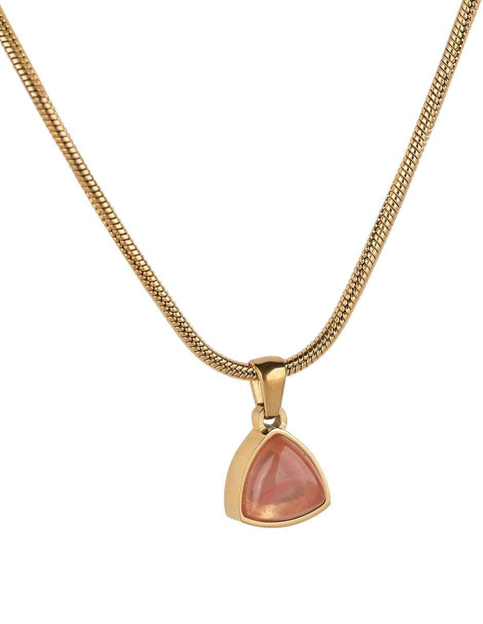 Collar no aplica "de (si aplica)" triangular luckyly birthstone sofi "de" acero inoxidable 18 k