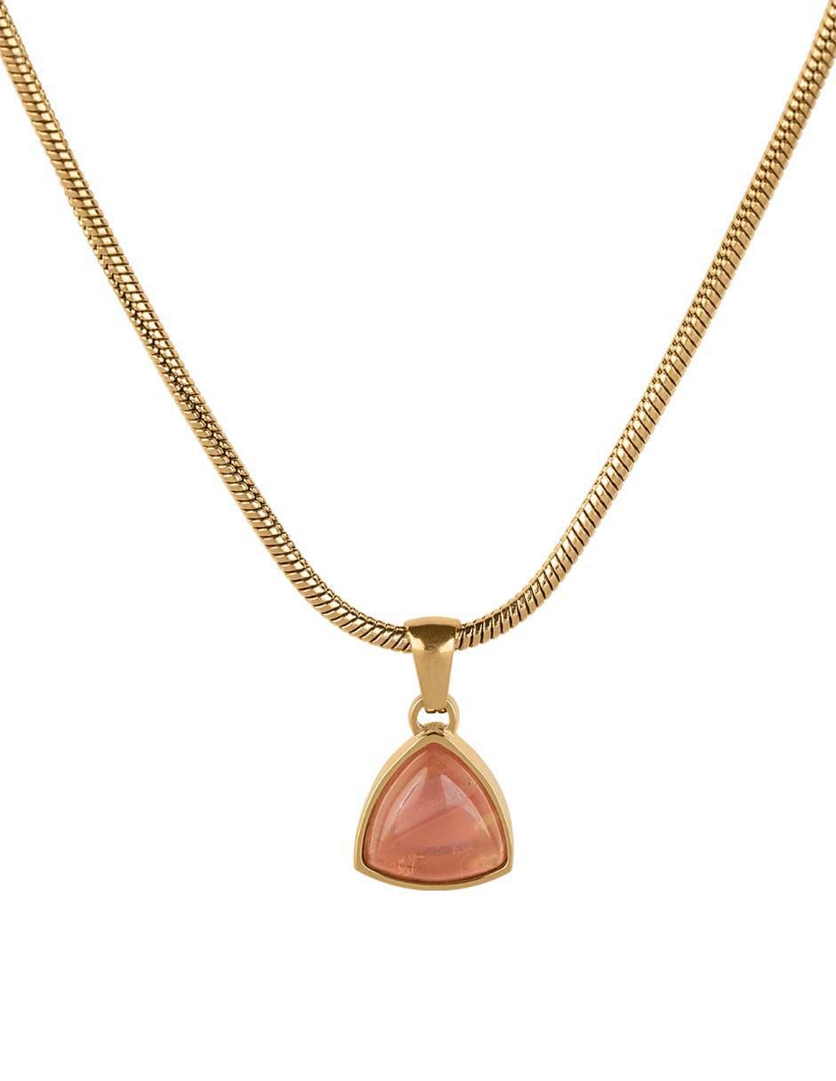 Collar no aplica "de (si aplica)" triangular luckyly birthstone sofi "de" acero inoxidable 18 k