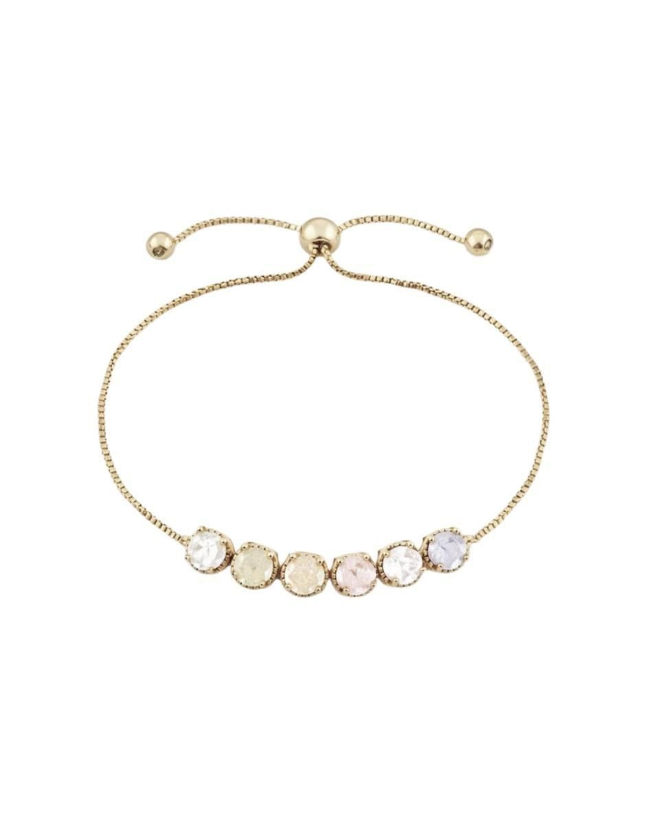 Pulsera con zirconia 18 K Etérea acabado Baño de oro 2
