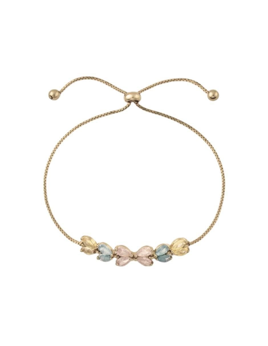 Pulsera con zirconia 18 K Pulso acabado Baño de oro 3