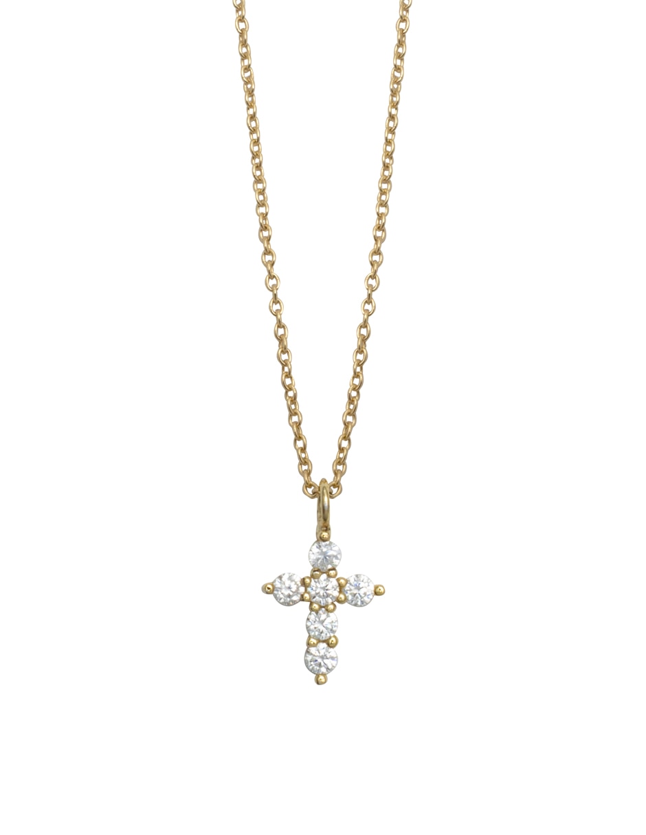 Collar de cruz plata P 925