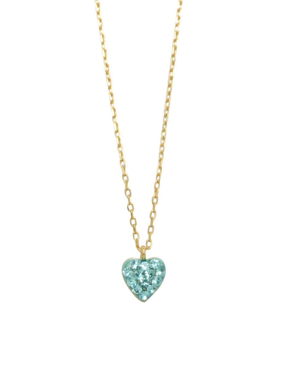 Collar de corazón Shamballa de plata P 925