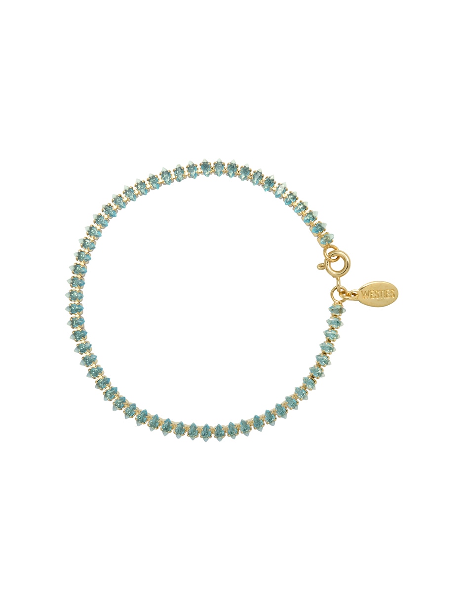 Pulsera con zirconia cúbica Navettes acabado pavé