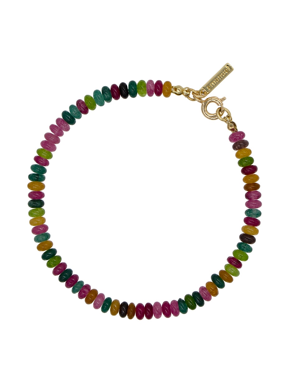 Pulsera con turmalina acabado lustre