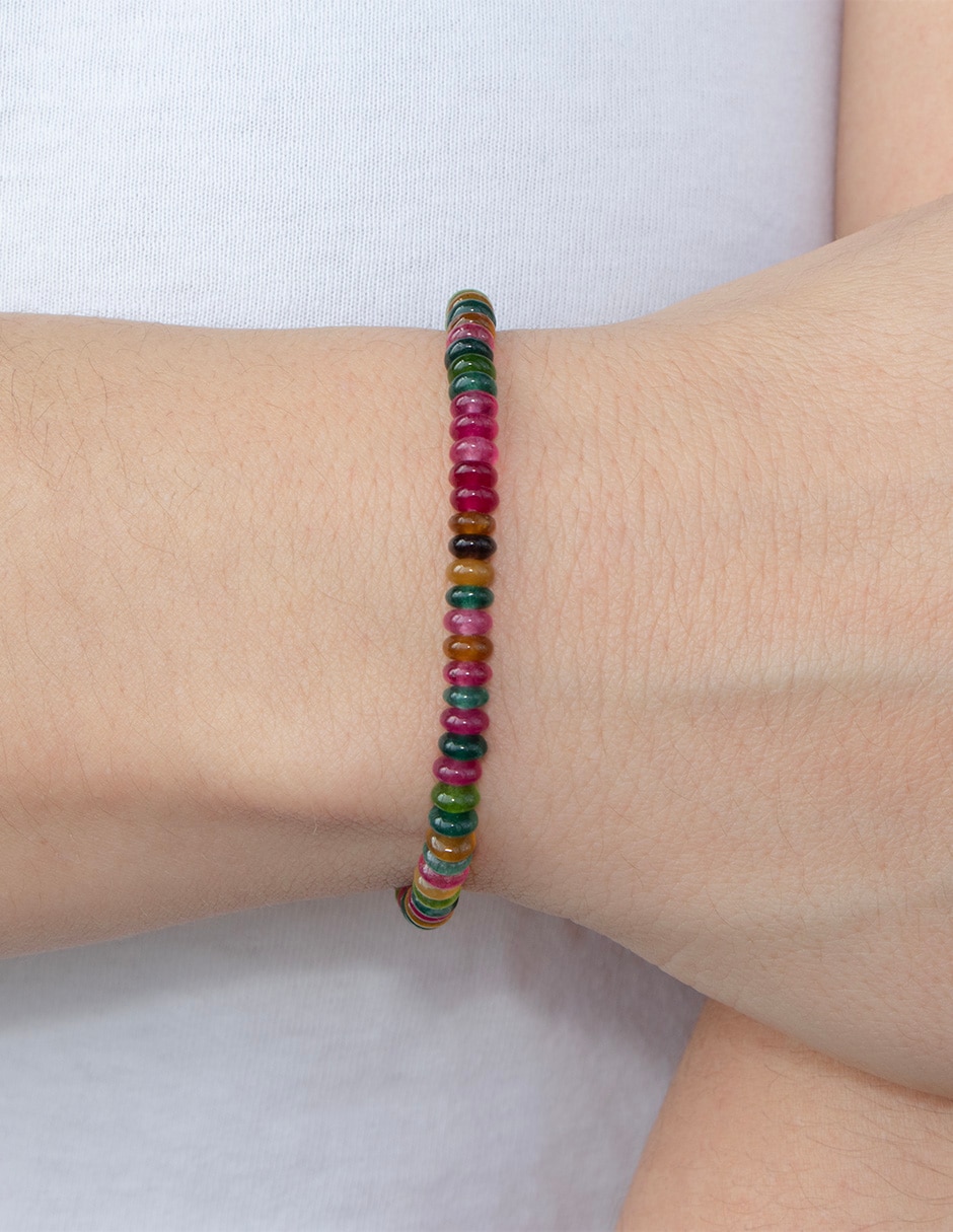 Pulsera con turmalina acabado lustre 3