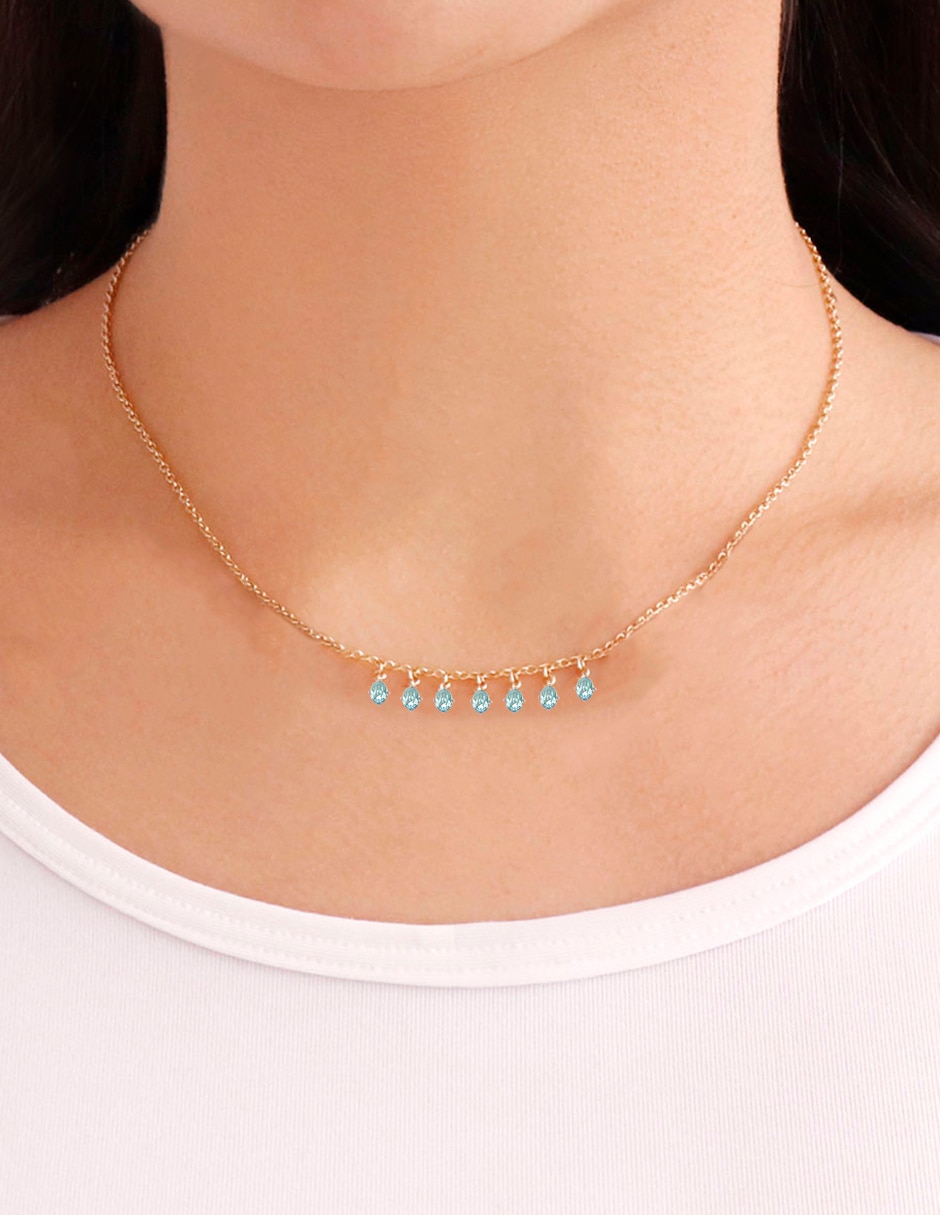 Collar Circonia Oval 3