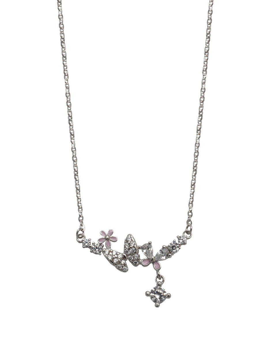 Collar de mariposa Papillon de plata P 925