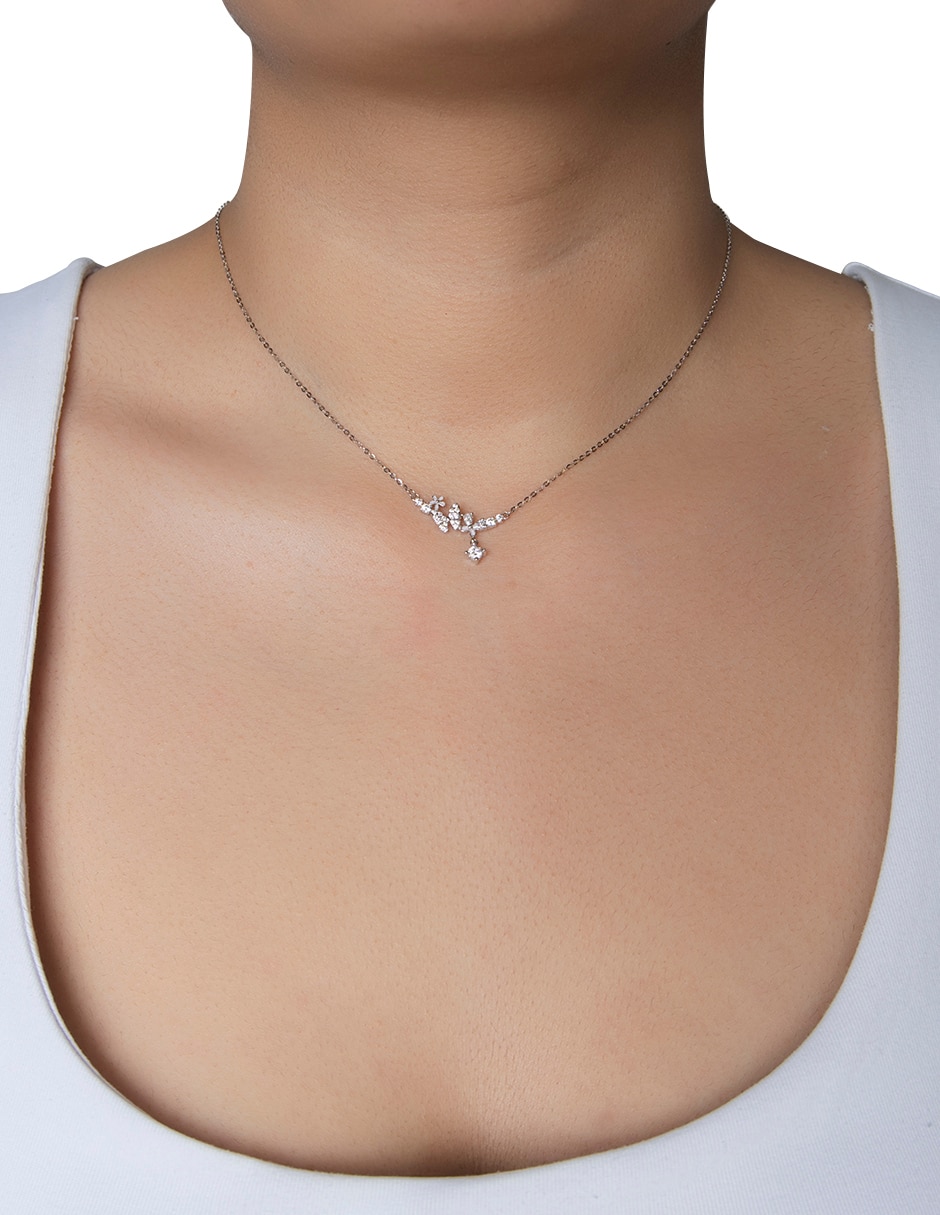 Collar de mariposa Papillon de plata P 925 3
