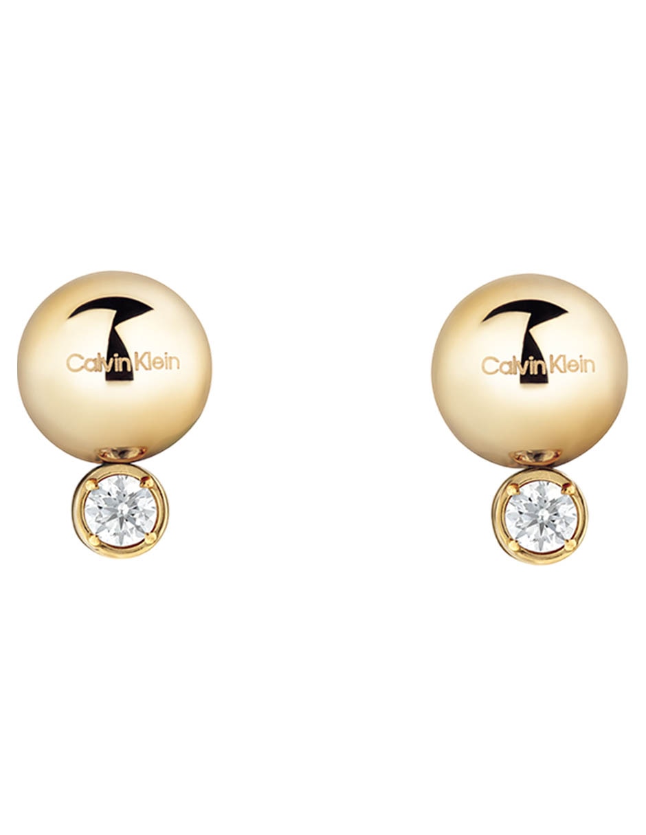 Set de aretes CK pure essentials con acabado brillante 2