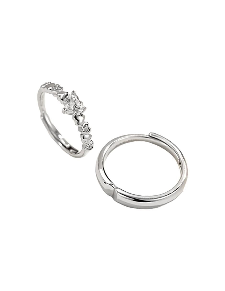 Set anillo de corazón 3