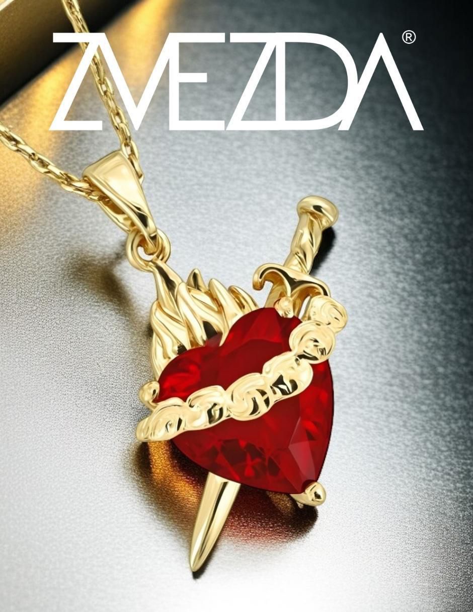 Collar de corazón Aurore 18 K 2