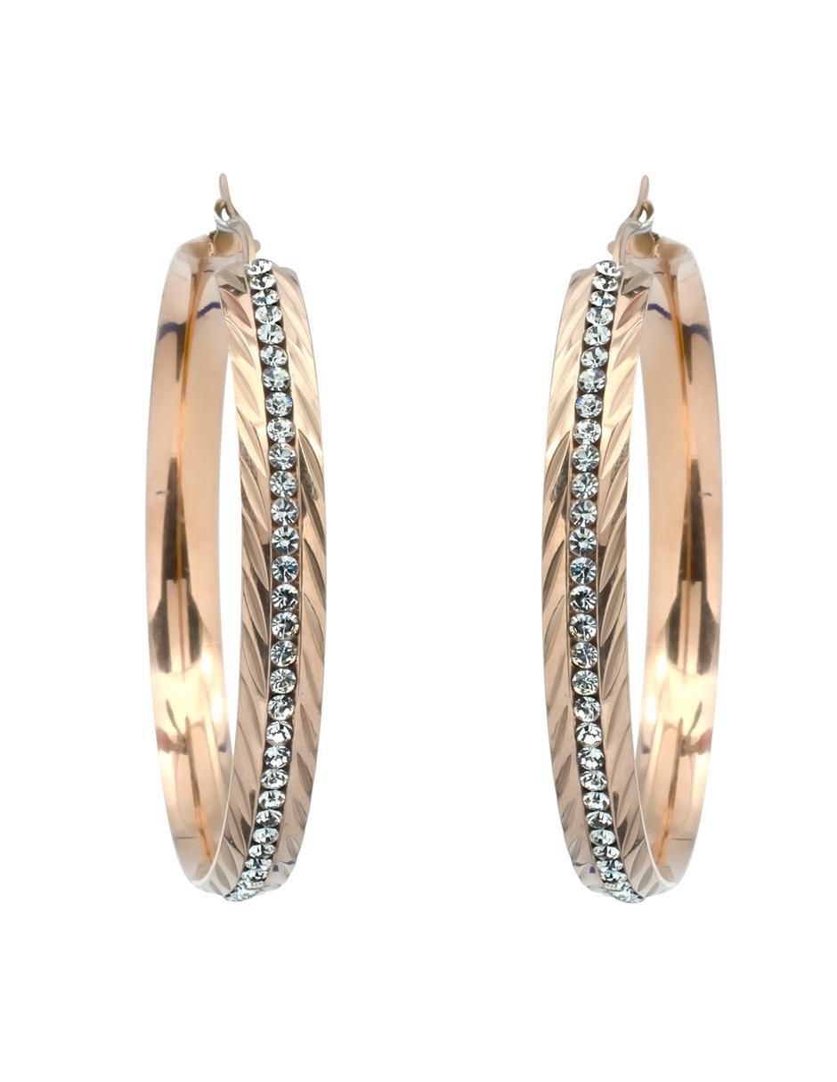 Arracadas con acabado brillante cristal