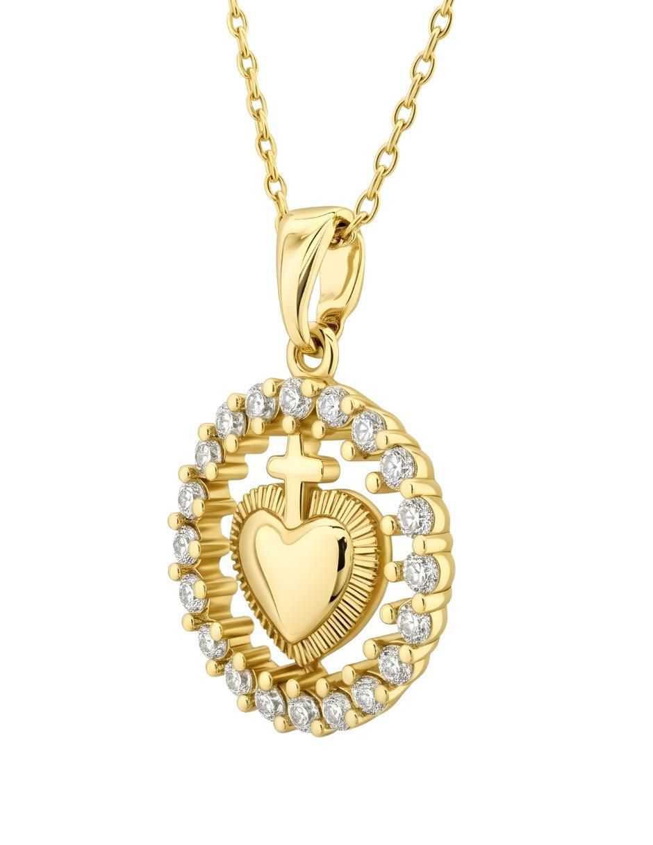 Collar de corazón Aurore 18 k 3