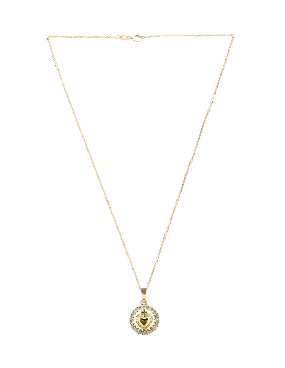Collar de corazón Aurore 18 k 5