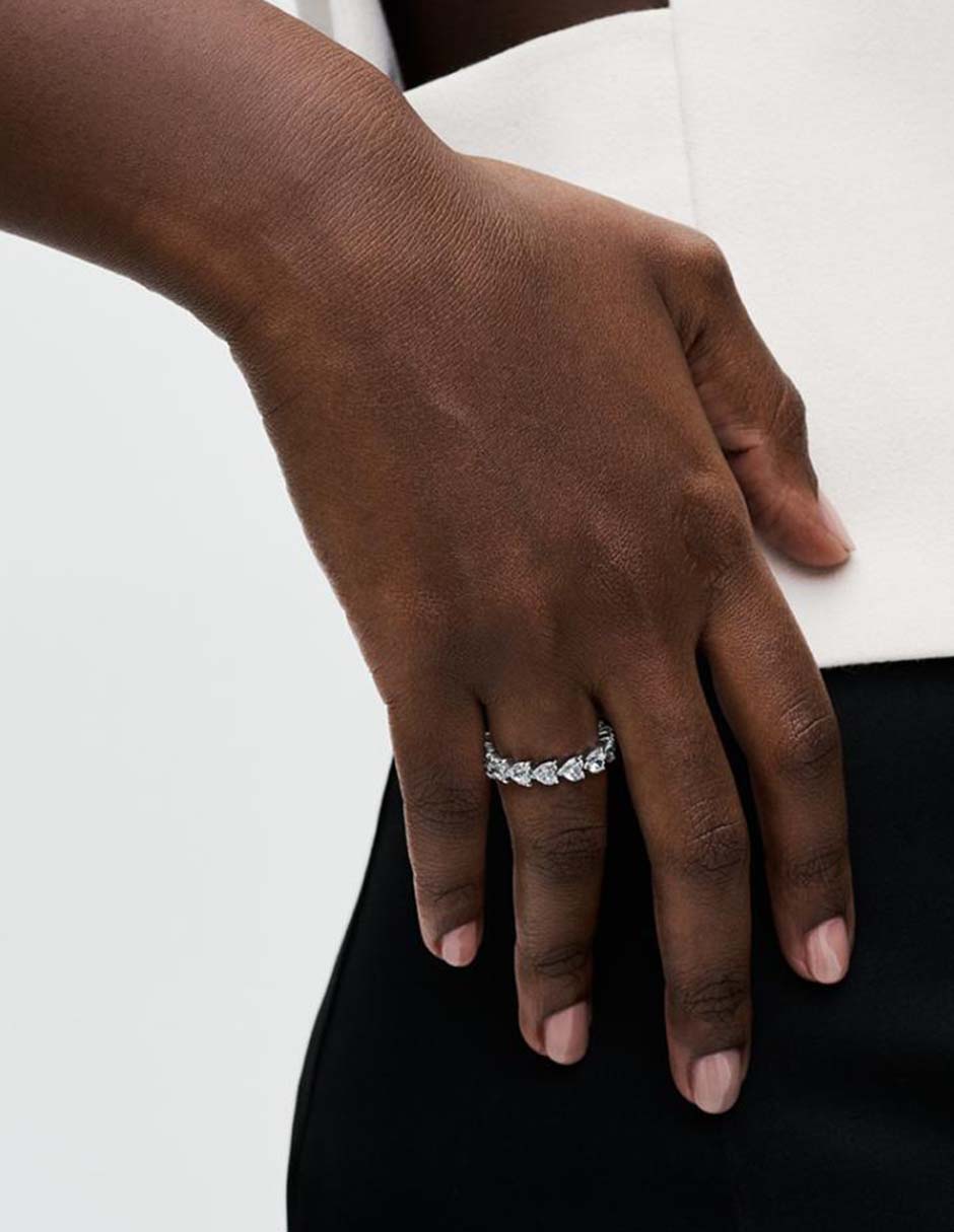 Anillo Timeless P 925 de plata zirconia cúbica brillante 2