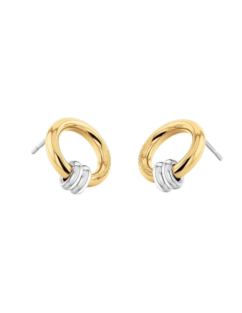 Aretes cortos Duality Le con acabado brillante 2