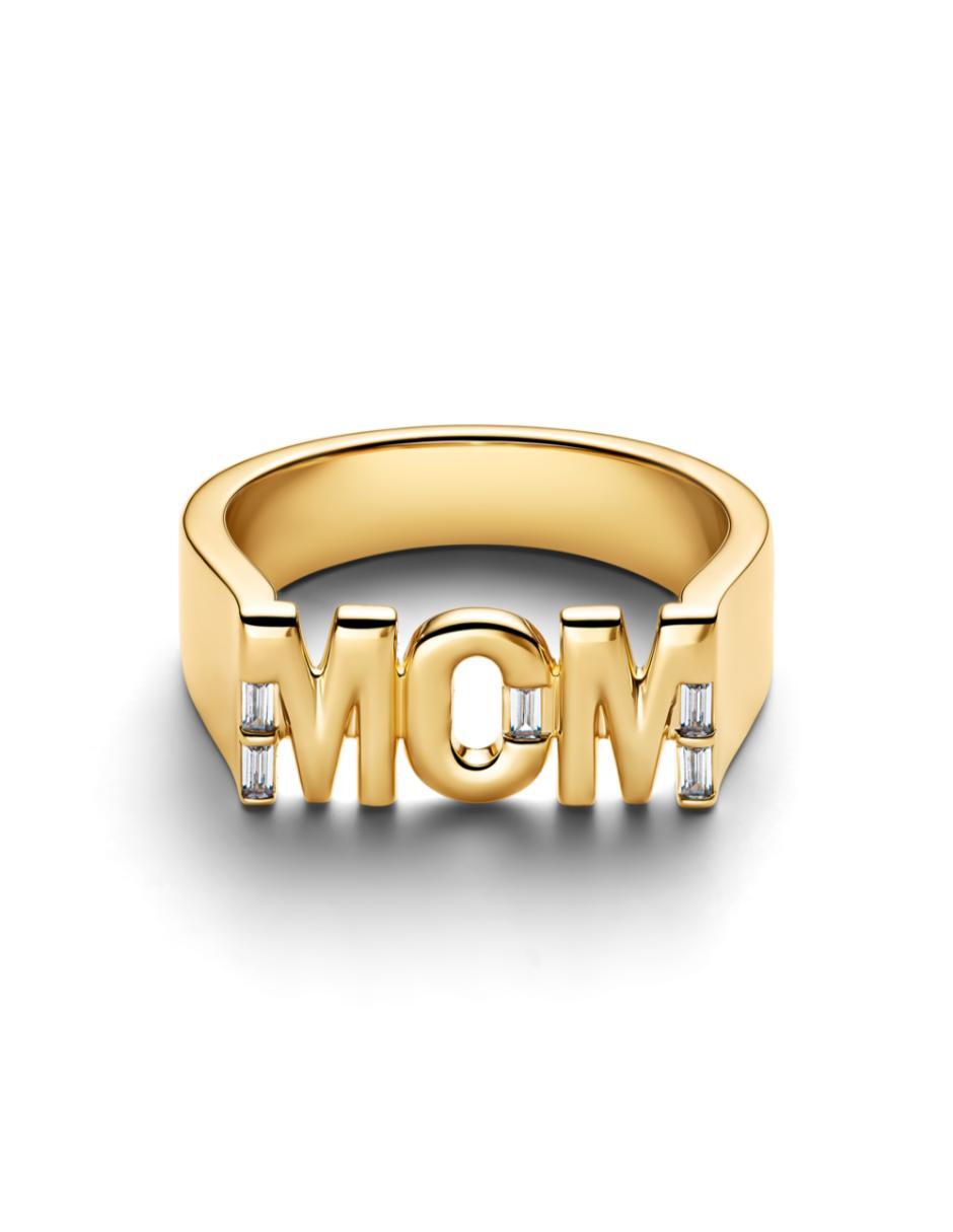 Anillo P 925 de plata con baño de oro 3